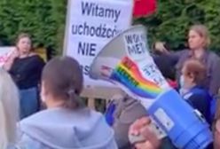 Warszawa. Solidarni z uchodźcami. Protestowali przed siedzibą Straży Granicznej