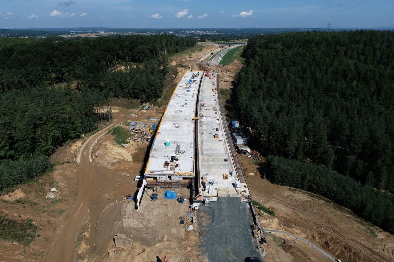 Budowa estakady na odcinku Luzino-Szemud