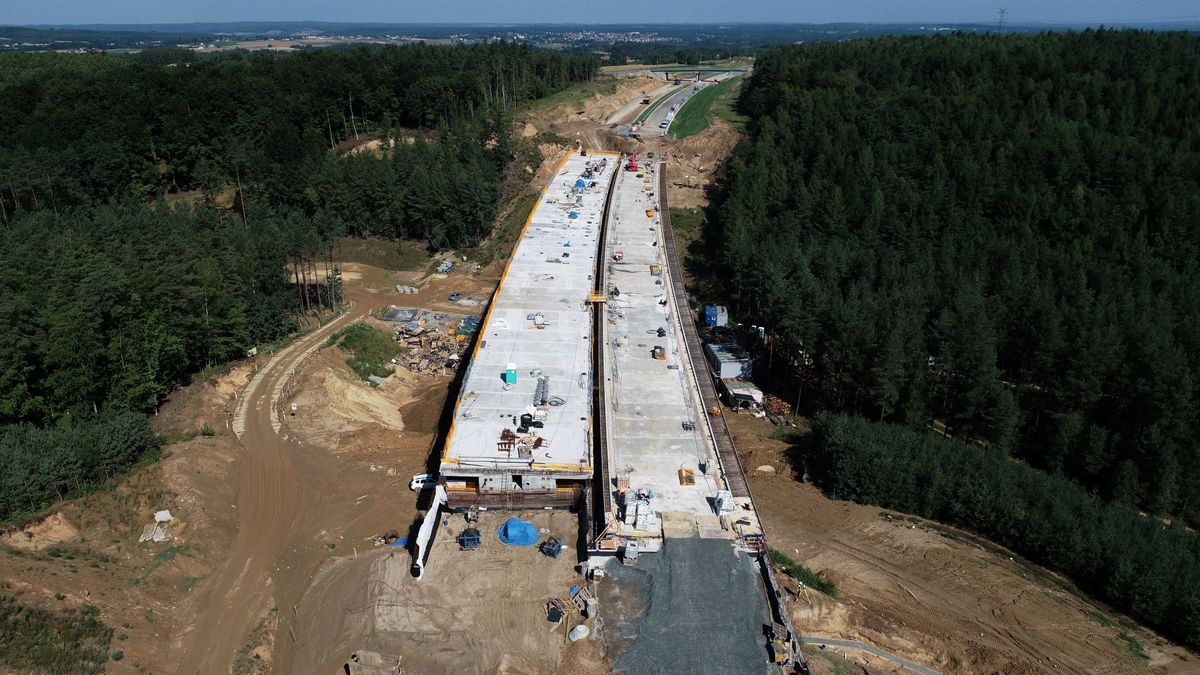Budowa estakady na odcinku Luzino-Szemud