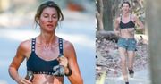 41-letnia Gisele Bundchen prezentuje UMIĘŚNIONY BRZUCH, uprawiając jogging podczas urlopu w Kostaryce (ZDJĘCIA)