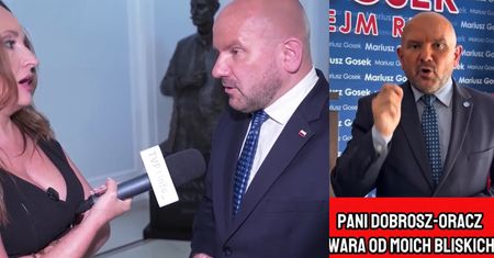 Mariusz Gosek mówił, że jest w związku, potem się wypierał. Po rozmowie z Dobrosz-Oracz wytknięto mu kłamstwo. "WARA OD MOICH BLISKICH"