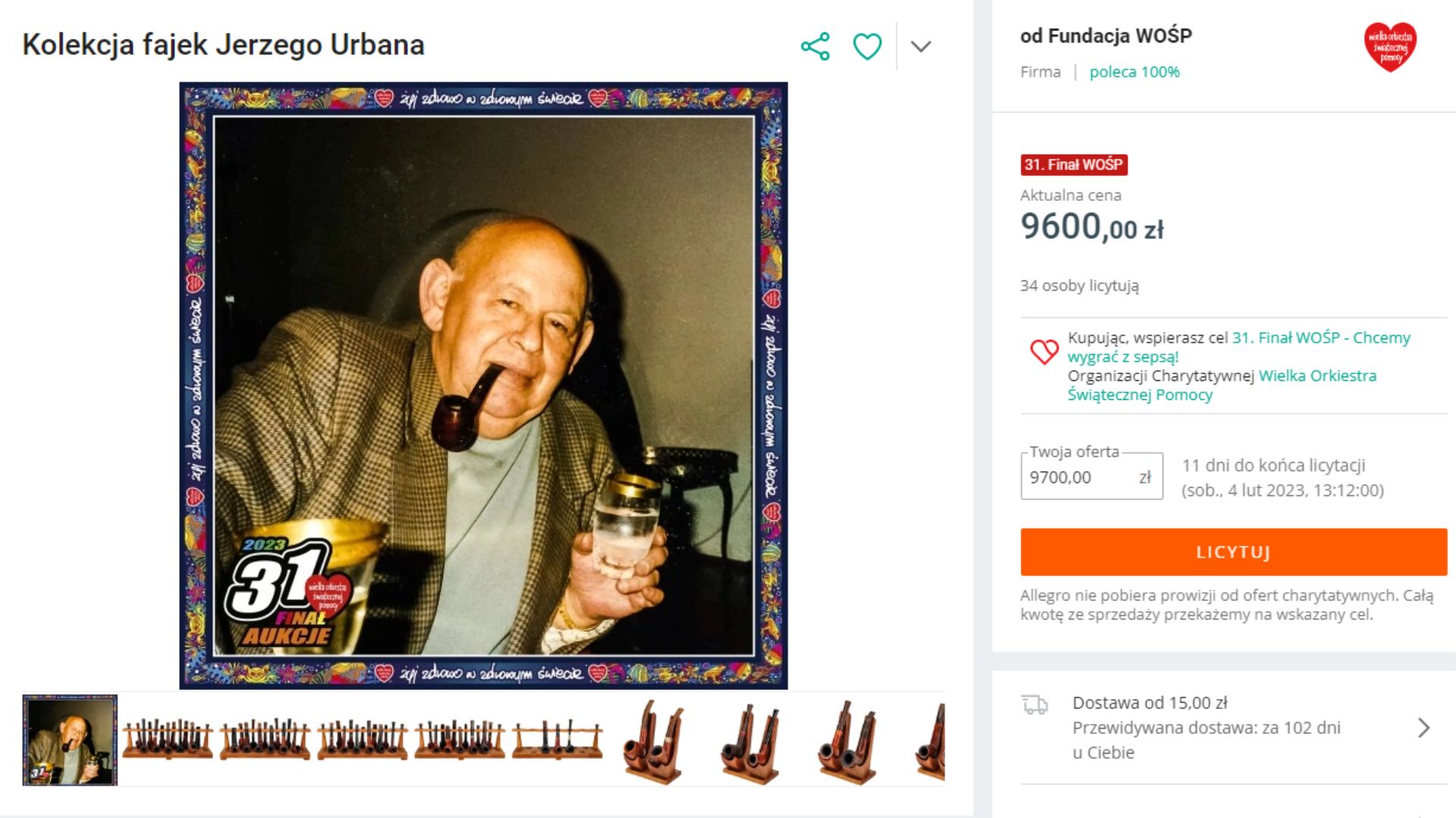 Kolekcja fajek Jerzego Urbana