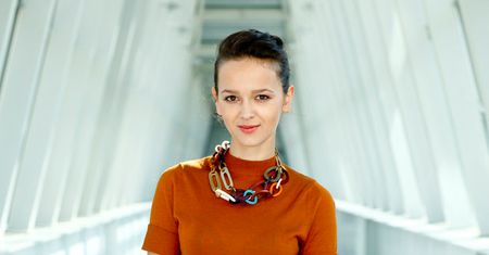 Brodka w... skarpetkach do obcasów!