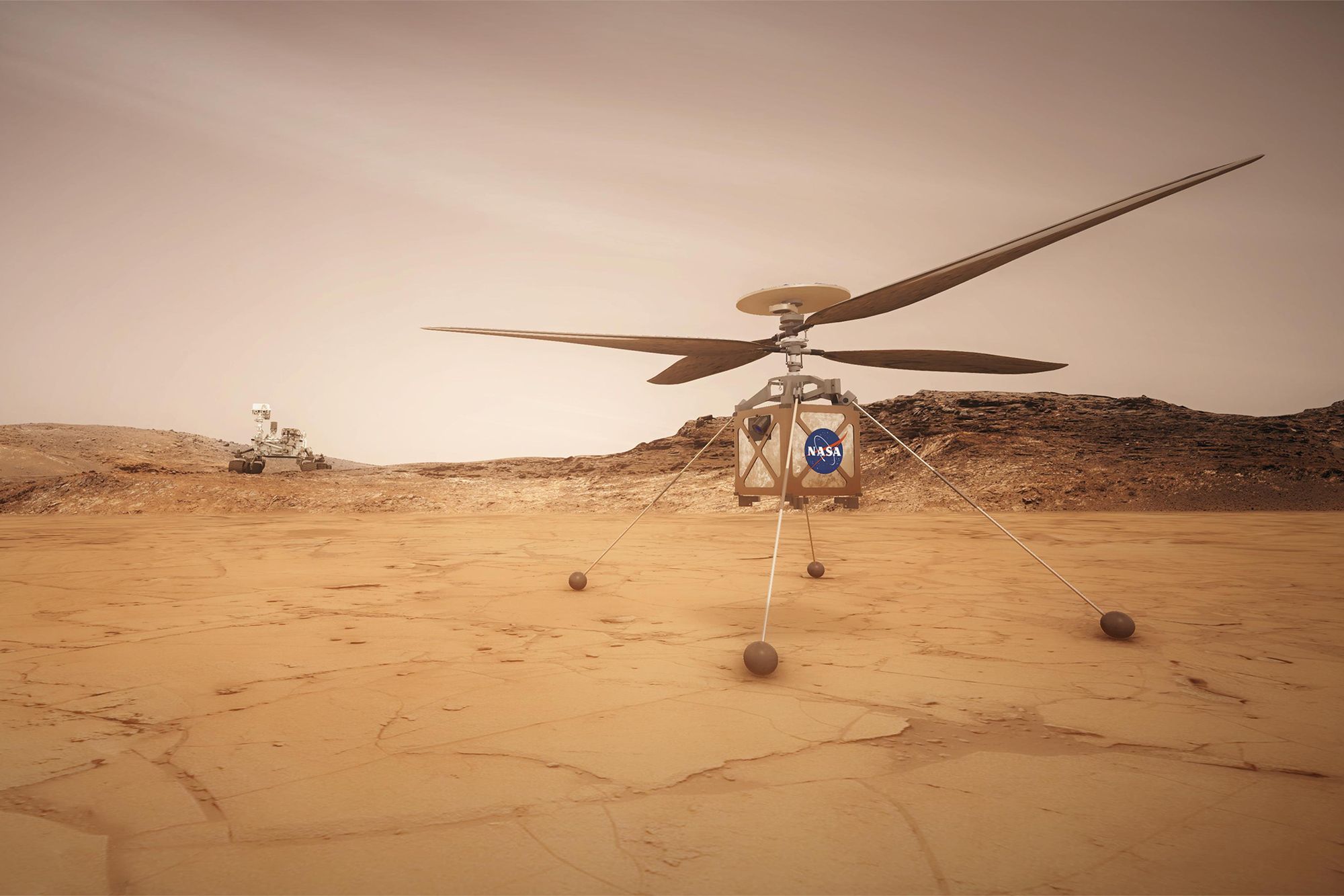 Łazik to za mało. NASA wyśle na Marsa śmigłowiec 1