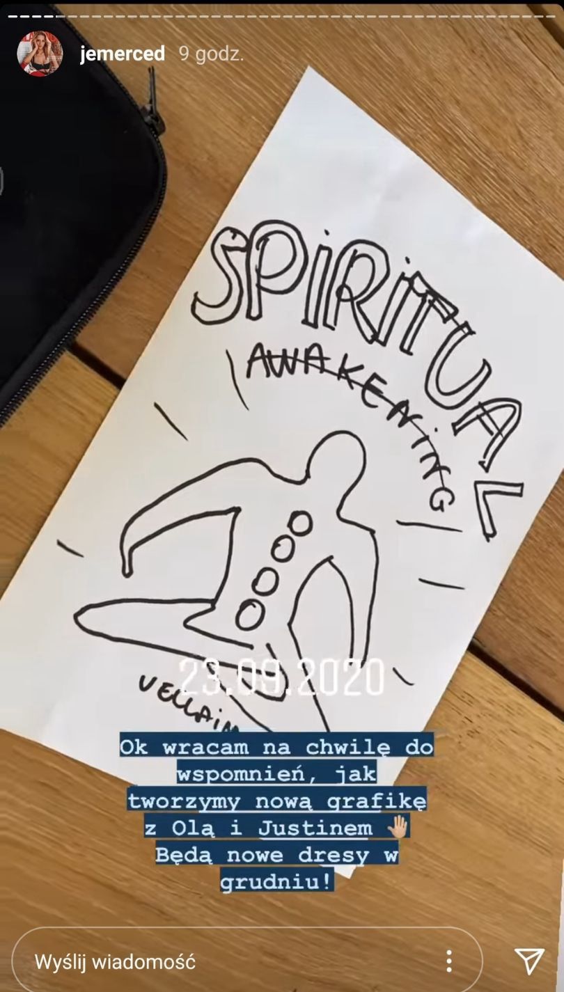 Jessica Mercedes zainspirowała kolekcję dresów cyklem spotkań studia jogi? 