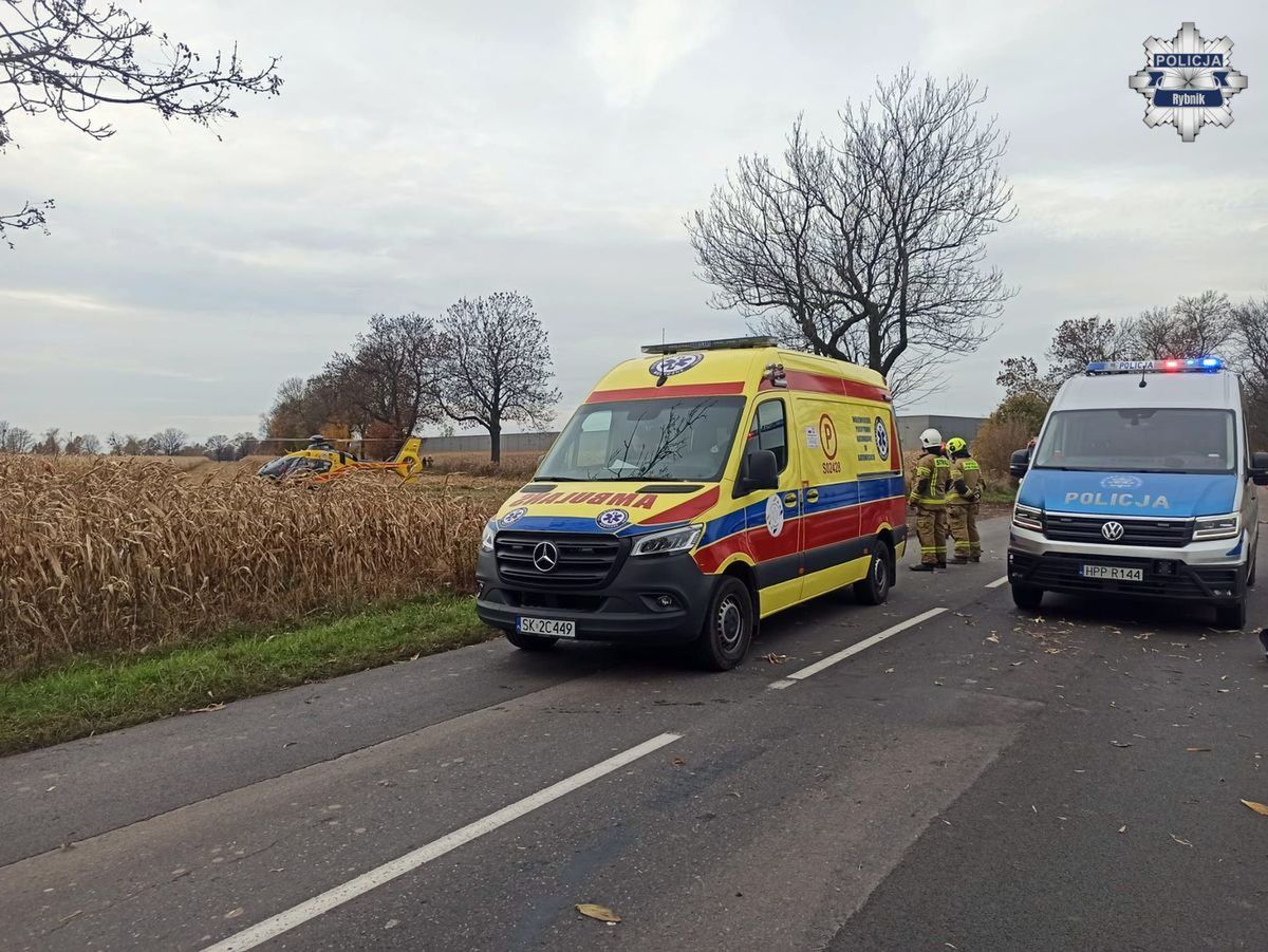 Stanowice: Motocyklista zginął po zderzeniu z autem osobowym