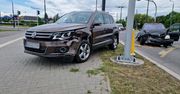 Zderzenie dwóch aut na rondzie przy Gali w Lublinie. Jedna osoba trafiła do szpitala