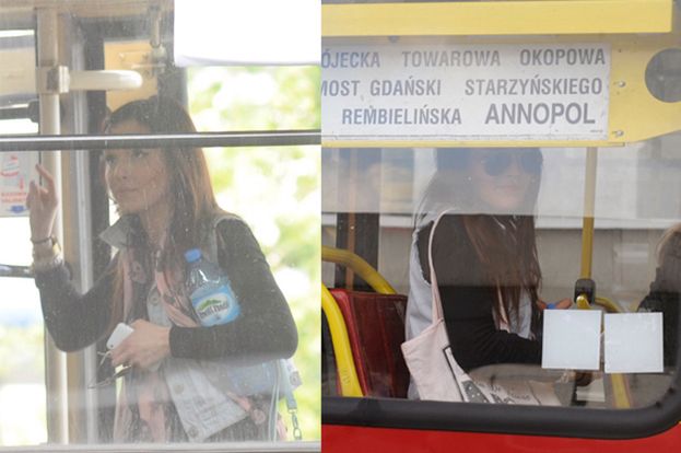 Marina jeździ tramwajem (FOTO)