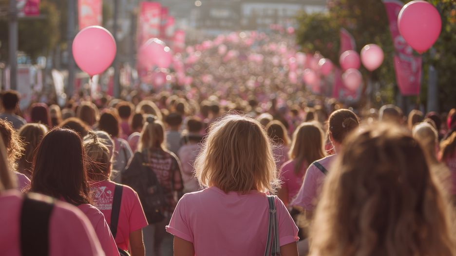 breast, cancer, awareness, charity, walk, women, unity, support, hope, pink, ribbon, group, crowd, togetherness, fundraising, event, march, activism, solidarity, survivors, street, movement, gathering, strength, community, female, people, outdoor, campaign, empowerment, health, inspirational, teamwork, purpose, caring, motivation, resilience, peaceful, day, awarenesswalk, pinkshirt, advocacy, breastcancer, awarenesscampaign, emotional, powerful, celebration