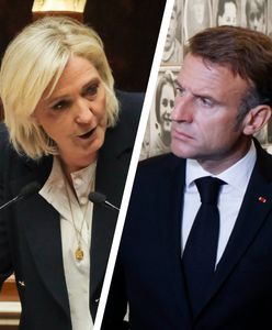 Szalony plan Macrona? "Pokerowe zagranie". Celem jest Marine Le Pen