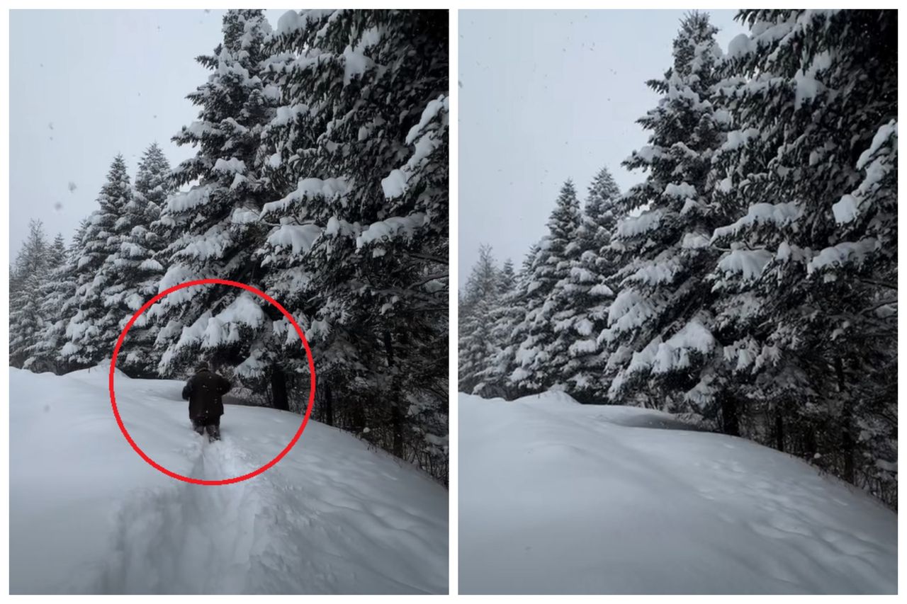 Bieszczady po pas w śniegu. Ten film mówi wszystko