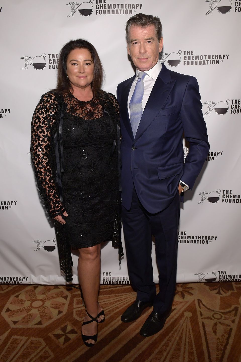 Keely Shaye Smith i Pierce Brosnan w 2018 r.