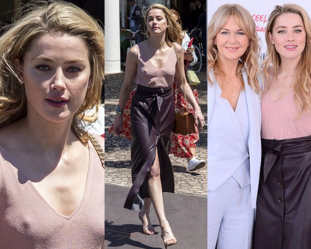 Cannes 2019: Amber Heard uwalnia piersi w drodze na wywiad