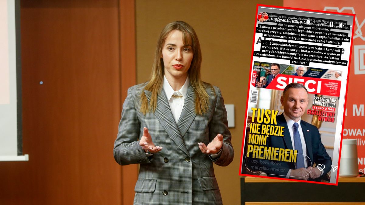 Marianna Schreiber oburzona okładką tygodnika "Sieci"
