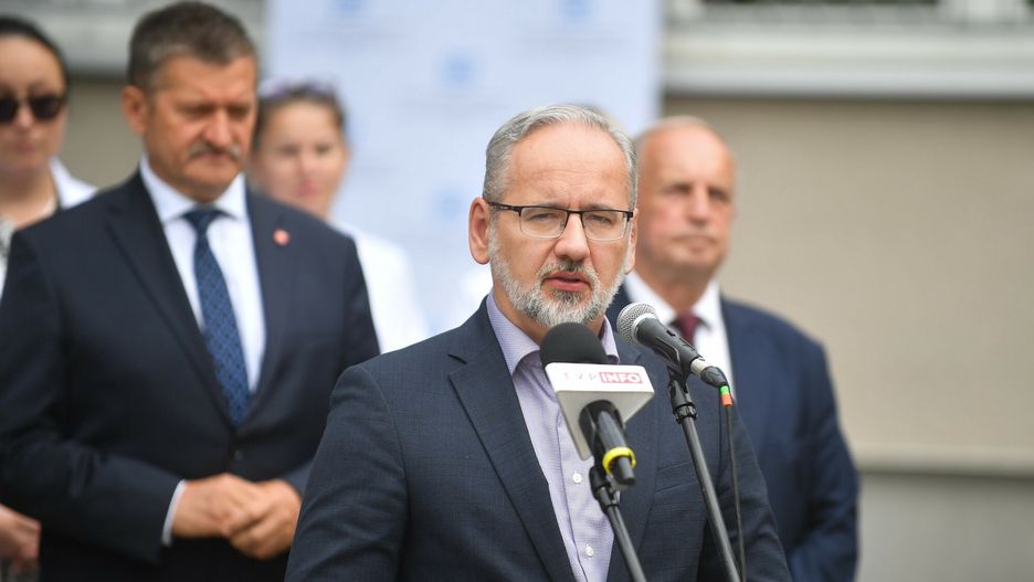 Konferencja ministra zdrowia Adama Niedzielskiego