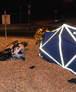 Pijany jechał bez kasku. Pasażer w szpitalu, motocyklista nie żyje