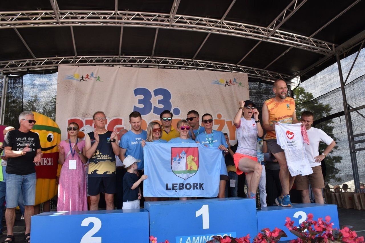 Znakomity występ Lęborczan w Międzynarodowym Biegu po Plaży w Jarosławcu.