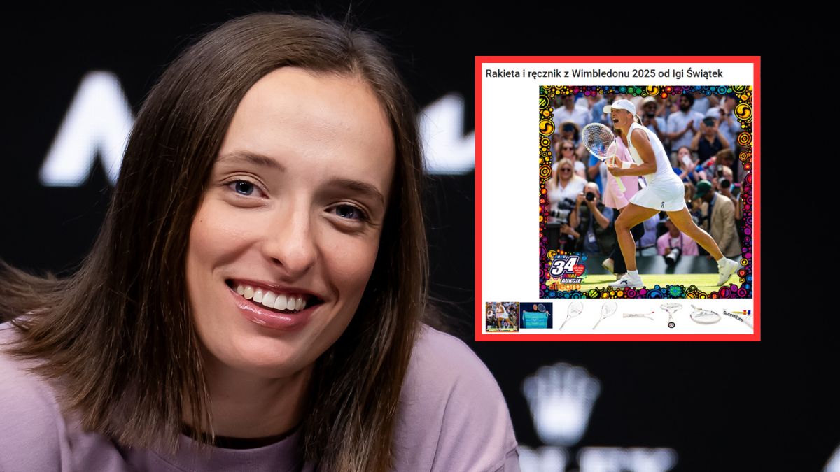 Aukcja Igi Świątek na WOŚP bije rekordy.