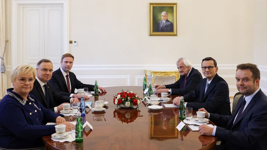 Z prezydentem Andrzejem Dudą spotkali się przedstawiciele PiS