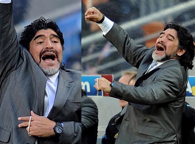 Maradona cieszy się z 4 goli!