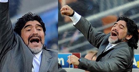 Maradona cieszy się z 4 goli!