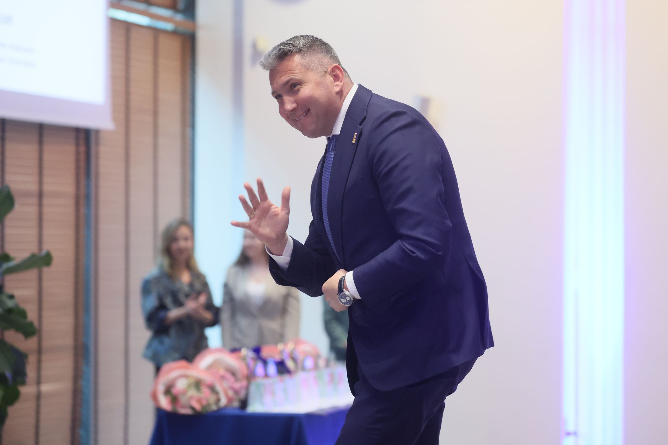 Radosław Piesiewicz
Warszawa, 14.05.2026. Prezes PKOL Radosław Piesiewicz podczas uroczystej gali "Trenerka Roku 2025" w Centrum Olimpijskim w Warszawie, 14 bm. (mk) PAP/Leszek Szymański
Leszek Szymański
gala, kobiety, konkurs, nagrody, PKOL, sport, trener, trenerka, trenerka roku 2025, wręczenie nagród, XXIV edycja Konkursu Trenerka Roku 2024