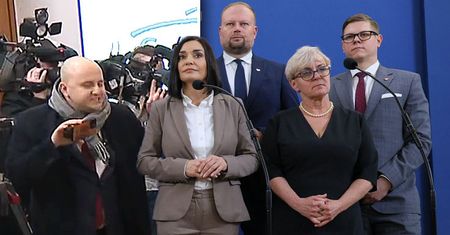 Matecki wtargnął na konferencję. Zaczął krzyczeć