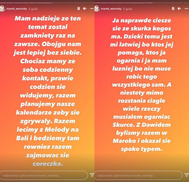 Były Anny Skury otwiera się w temacie ich relacji