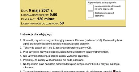Matura 2021 z języka angielskiego. Arkusze CKE. Rozwiąż jeszcze raz i sprawdź, jak Ci poszło