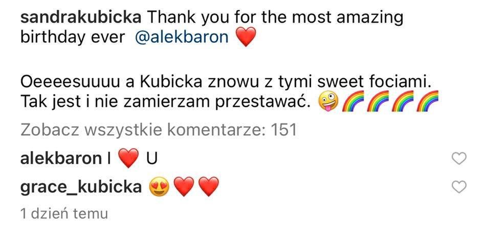 Baron wyznaje miłość Sandrze Kubickiej