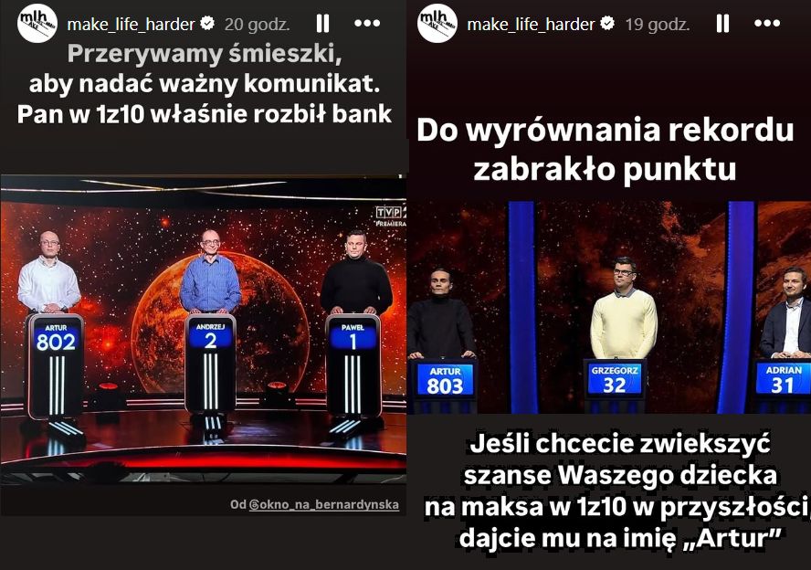 Mem o "Jednym z dziesięciu"