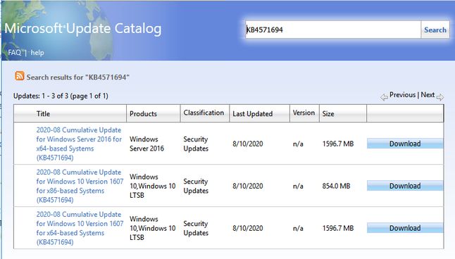 Rozmiar aktualizacji do Windows Server 2016 stanowi 34% objętości jego źródła instalacyjnego.