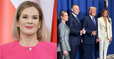 Marta Nawrocka przybyła z mężem na bankiet do Donalda Trumpa i Melanii. Oto jak wyglądała
