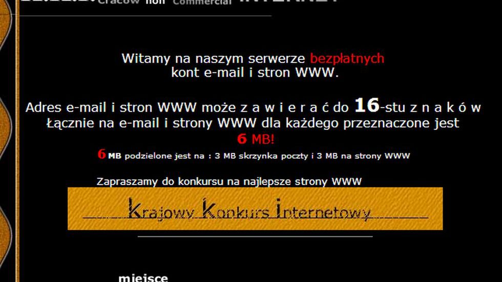 Od KKI.net.pl do Gmaila i Yandeksu. Jak moje maile opowiadają historię Internetu? 1