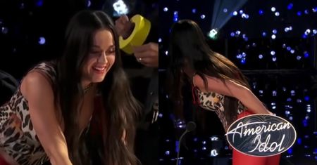 Katy Perry zaliczyła WPADKĘ na planie "American Idol"! Jej spodnie nie wytrzymały... (WIDEO)
