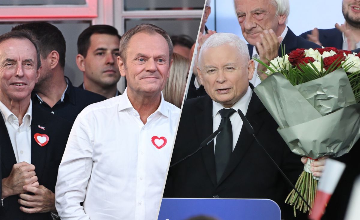 Jak w wyborach poradzili sobie Tusk i Kaczyński