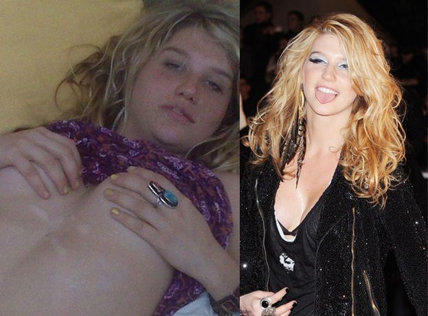 Kesha z… NASIENIEM NA KLATCE PIERSIOWEJ! (FOTO)