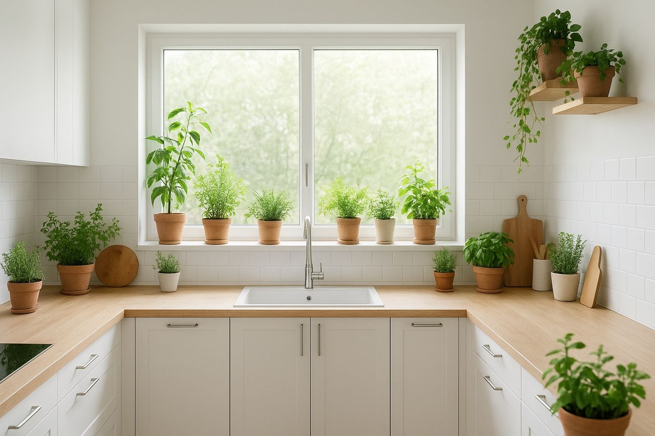 Zielone kuchnie. Rośliny, które łączą estetykę z praktycznością
