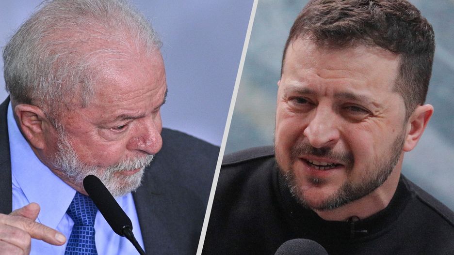 Wołodymyr Zełenski i Luiz Inácio Lula da Silva