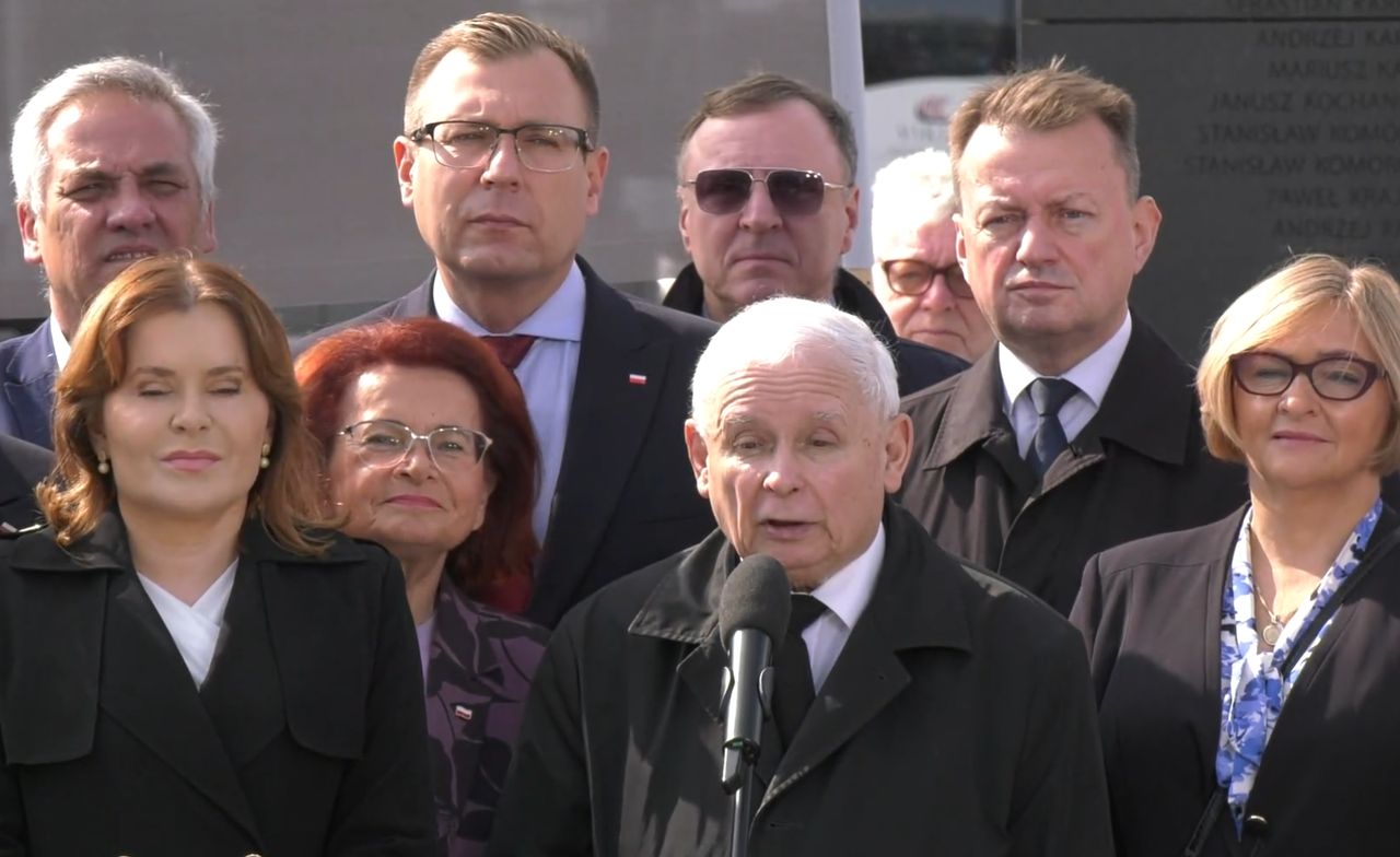 "Kłamca". Krzyki przy wystąpieniu Kaczyńskiego. Padły mocne słowa