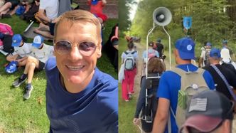 Marcin Mroczek nadal w drodze na Jasną Górę. Na pielgrzymkę zabrał synów: "TRZYMAJCIE ZA NAS KCIUKI"