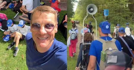 Marcin Mroczek nadal w drodze na Jasną Górę. Na pielgrzymkę zabrał synów: "TRZYMAJCIE ZA NAS KCIUKI"