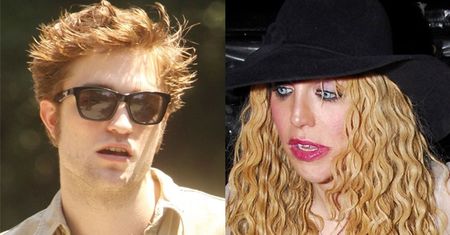 Pattinson do Courtney Love: "TY FIUCIE!"