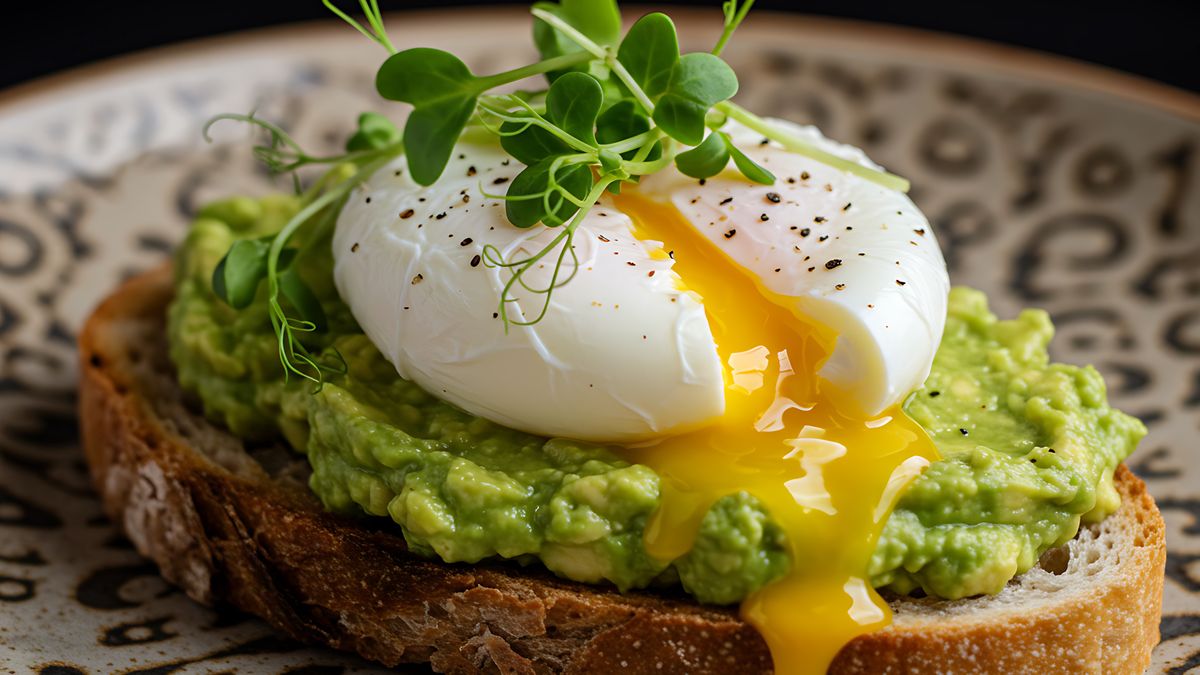 Jajko w koszulce idealnie łączy się z tostem z awokado
