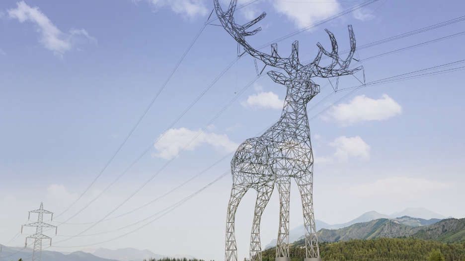 Takie słupy energetyczne wyglądają niezwykle imponująco