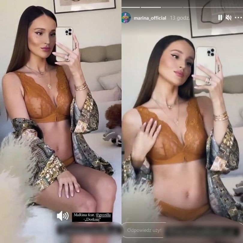 Marina Łuczenko pozuje w bieliźnie