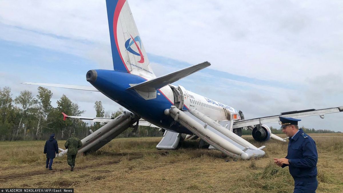 Awaryjne lądowanie rosyjskiego samolotu
