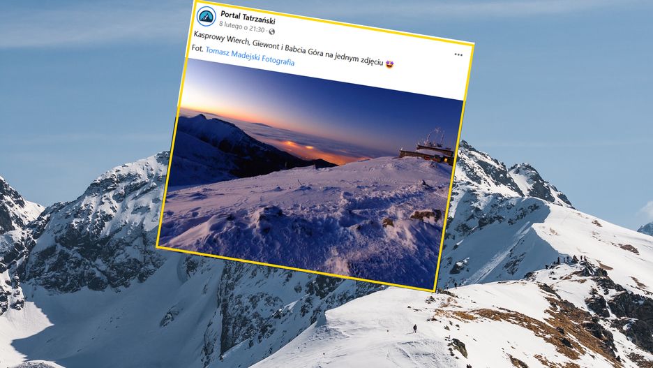 Fotograf uchwycił na zdjęciu trzy szczyty 