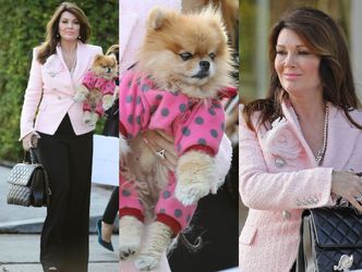 Lisa Vanderpump na luksusowych zakupach z psem w śpioszkach