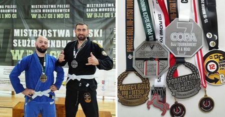 Sukces płockich policjantów - zostali medalistami w brazylijskim jiu-jitsu!